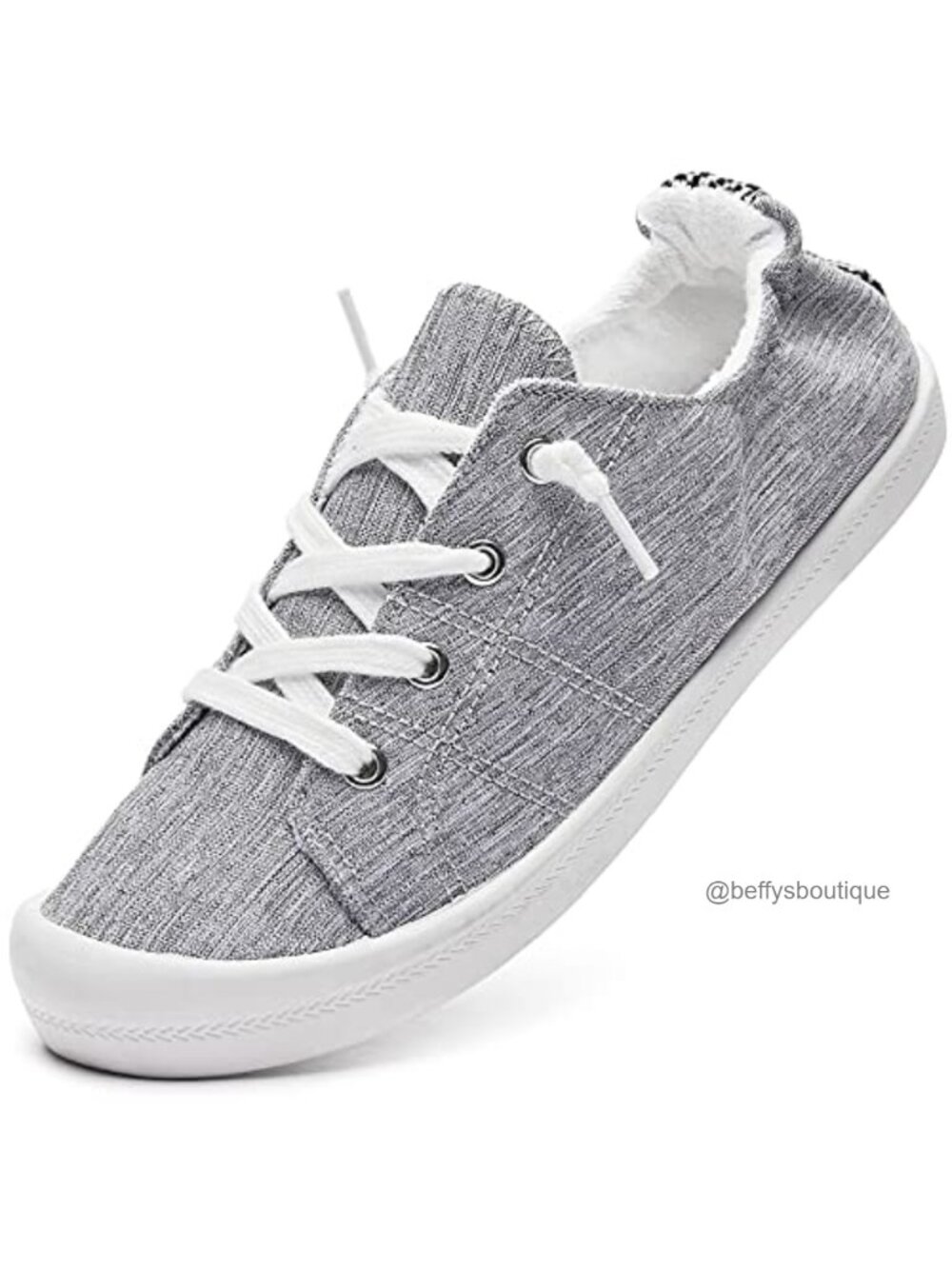 Canvas Slip On Sneakers Memory Foam Arch Support Women's Tennis Shoes